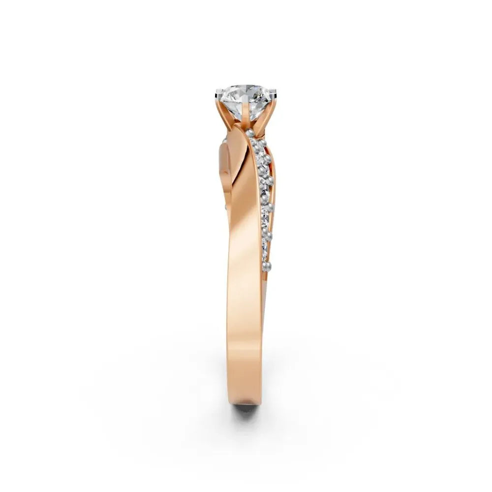 Modern Spark Solitaire Ring