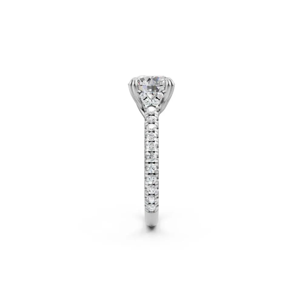 RadiantCore Engagement Ring White Gold