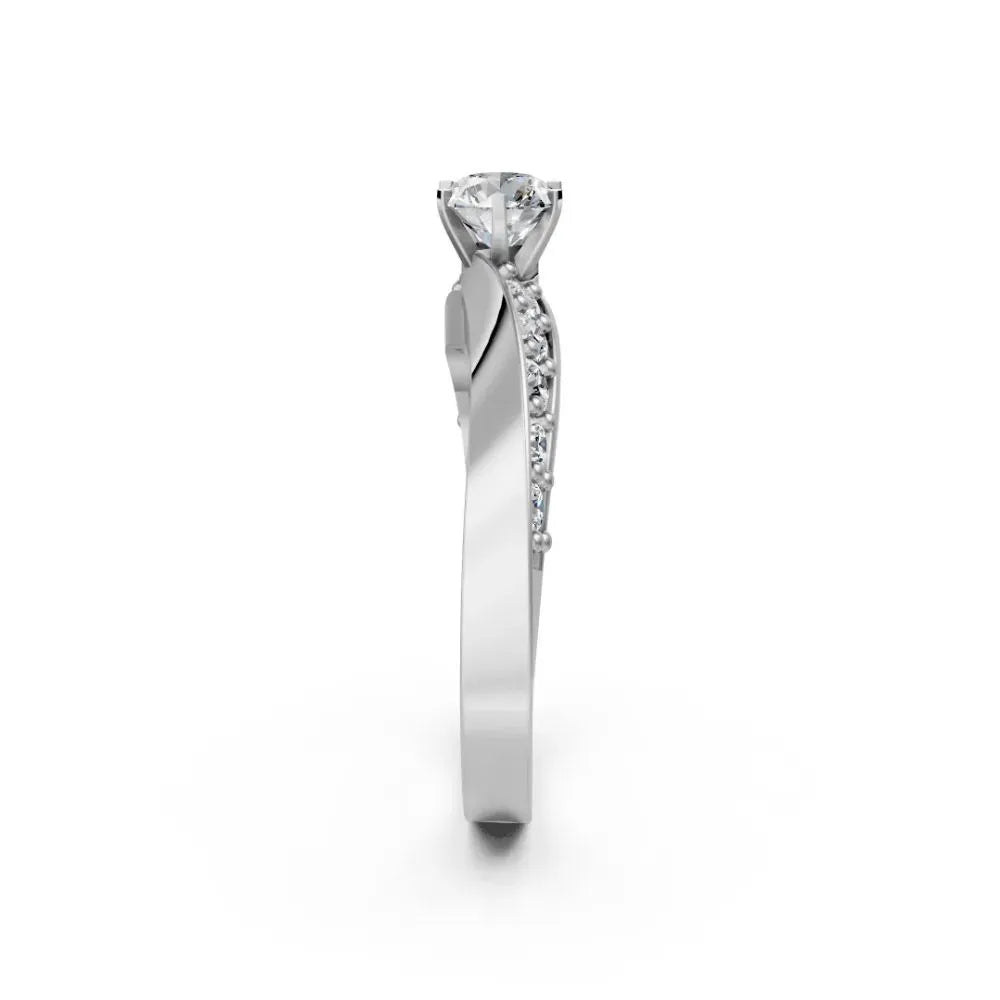 Modern Spark Solitaire Ring