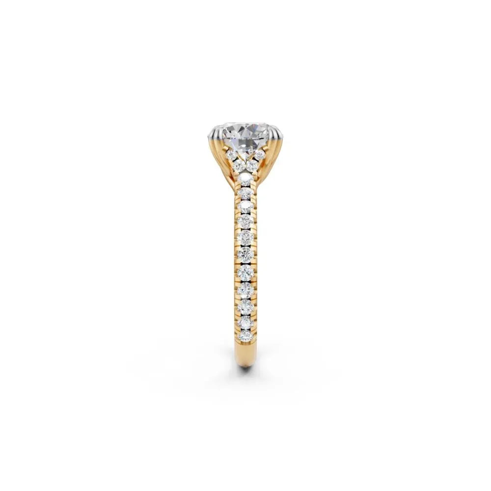 RadiantCore Engagement Ring Yellow Gold
