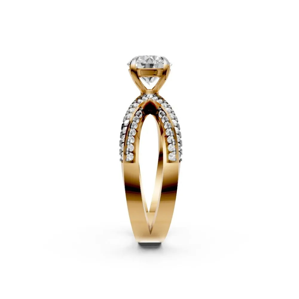 TwinGrace Diamond Bridal Set Yellow Gold