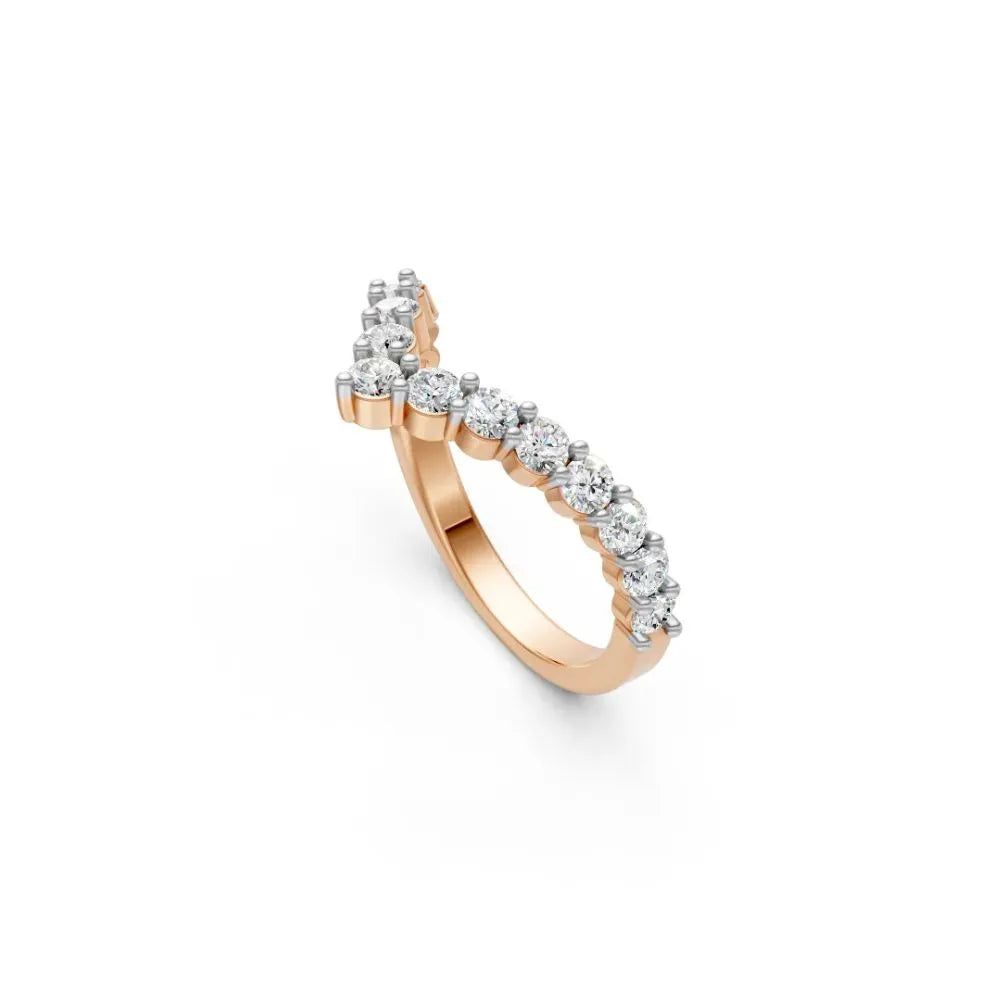 Timeless V-Curve Wedding Band