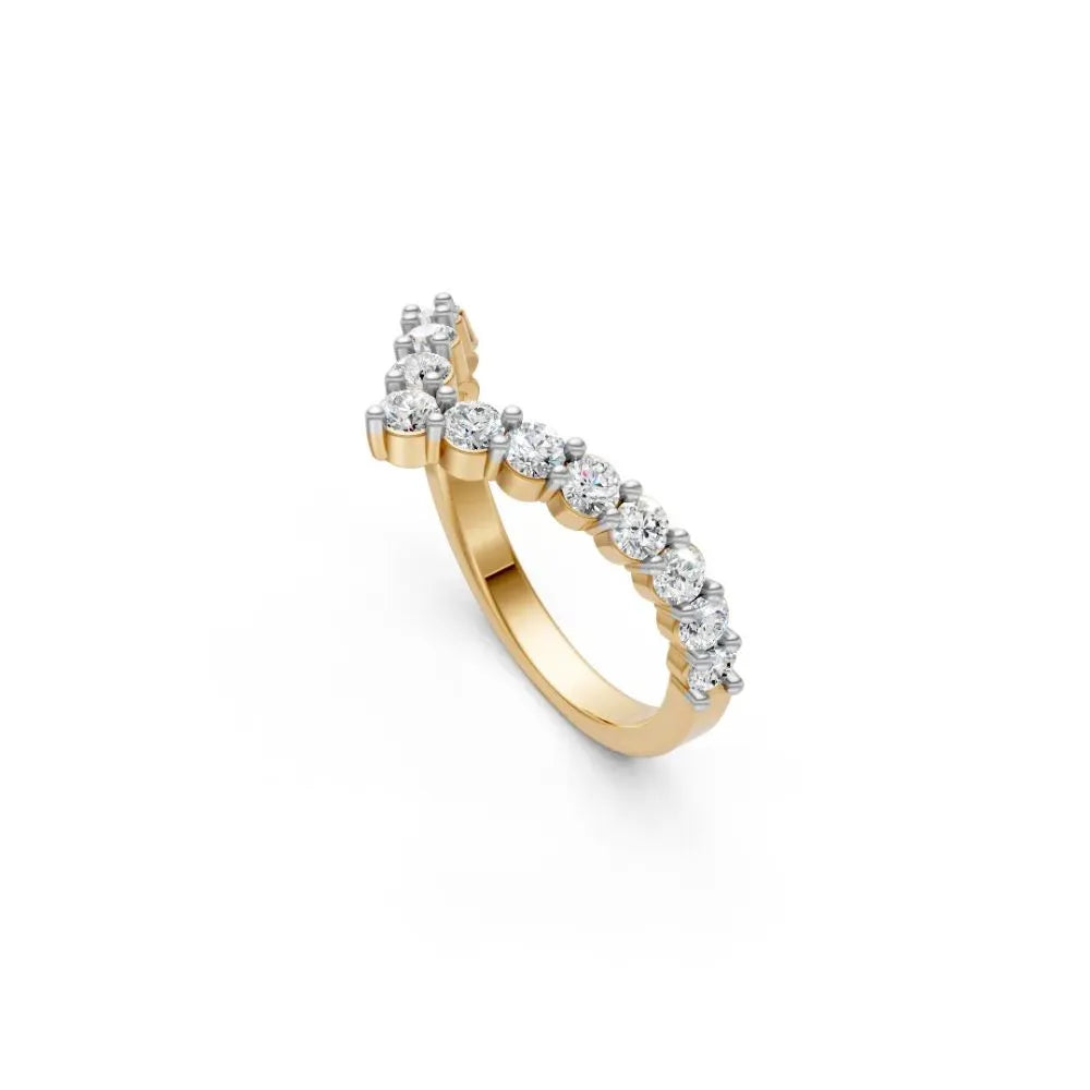 Timeless V-Curve Wedding Band