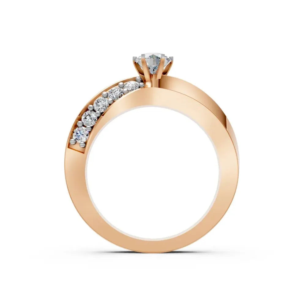 Modern Spark Solitaire Ring