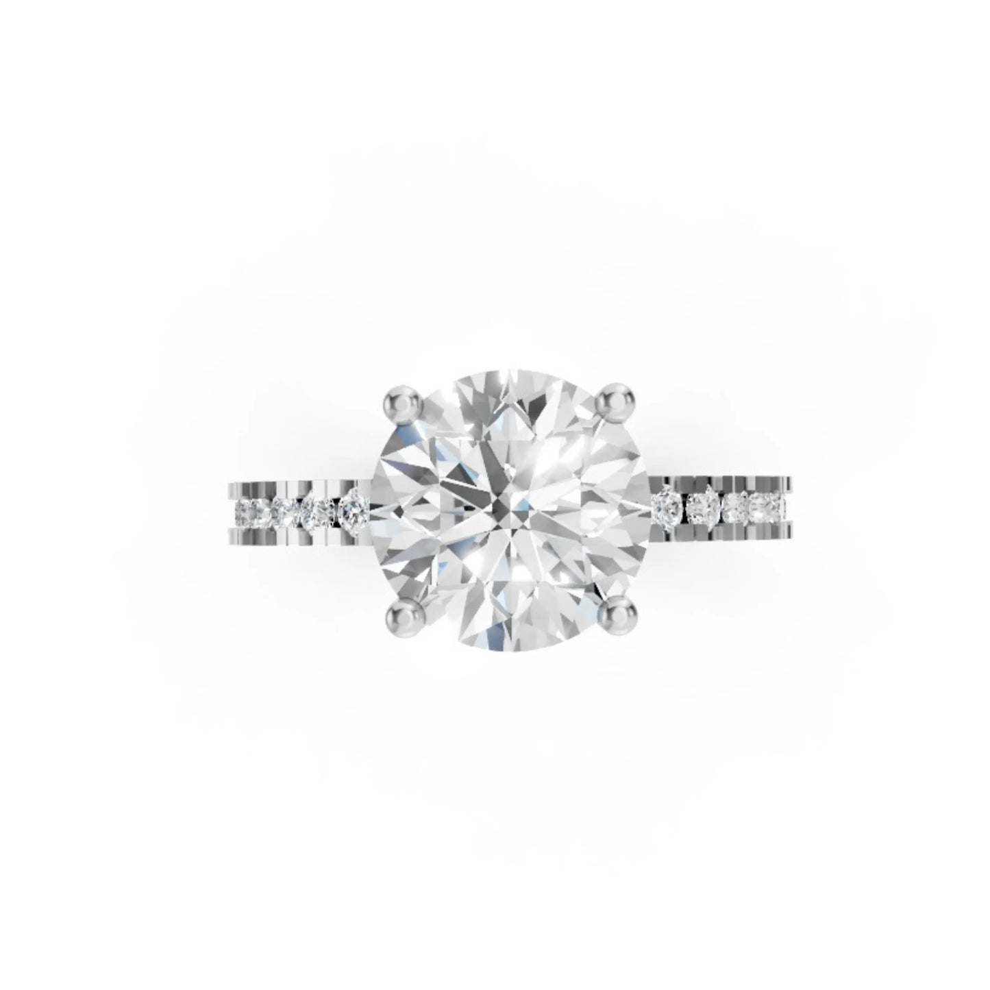 PureGlow Pavé Band Ring White Gold