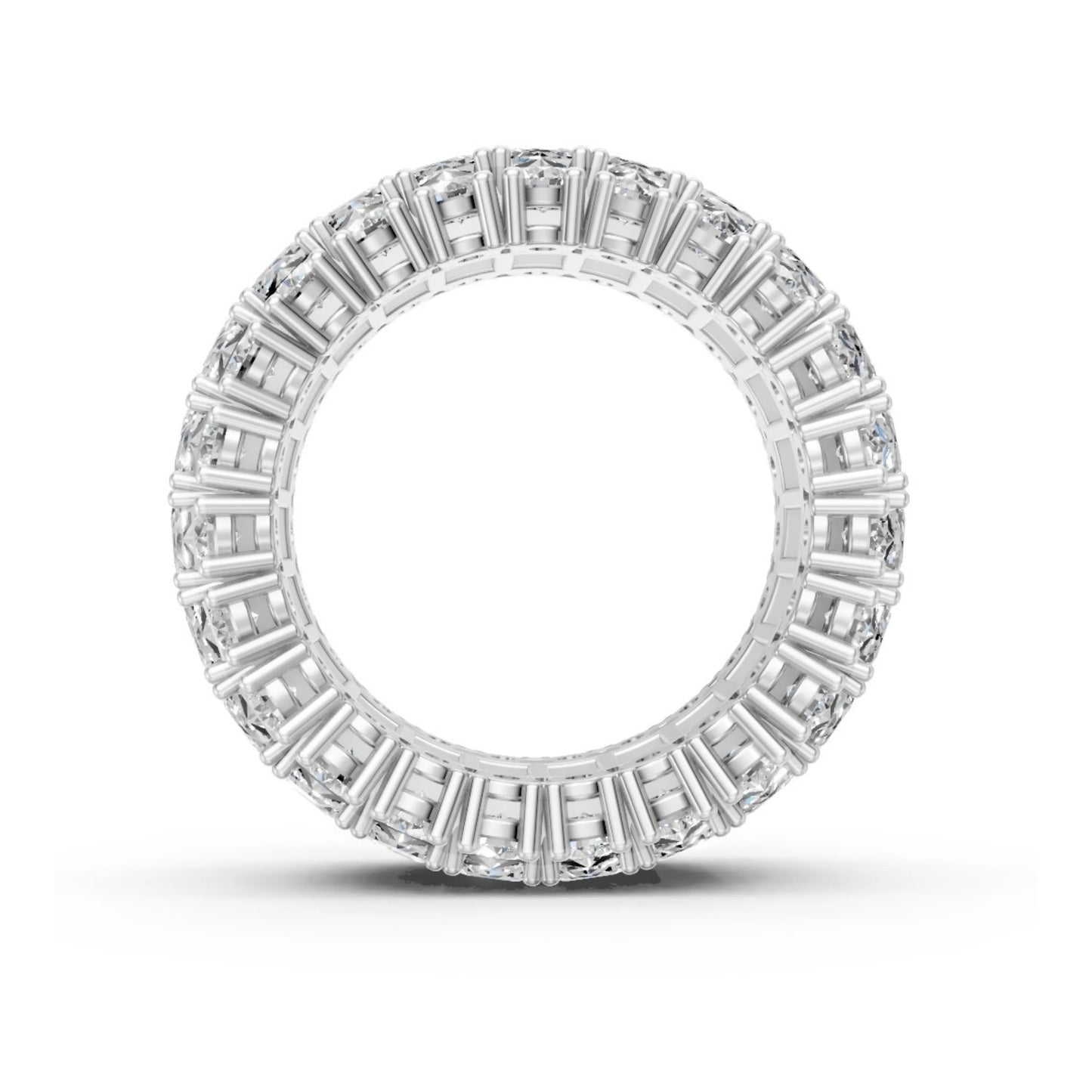 Trinity Sparkle Eternity Band White Gold