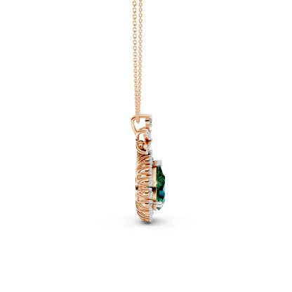 Pear Drop Pendant Rose Gold