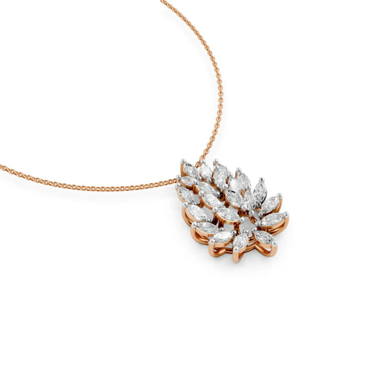 Leaf Pendant Rose Gold