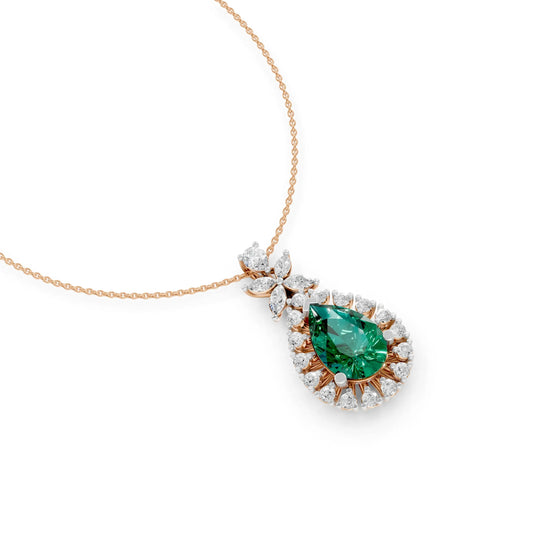 Pear Drop Pendant Rose Gold