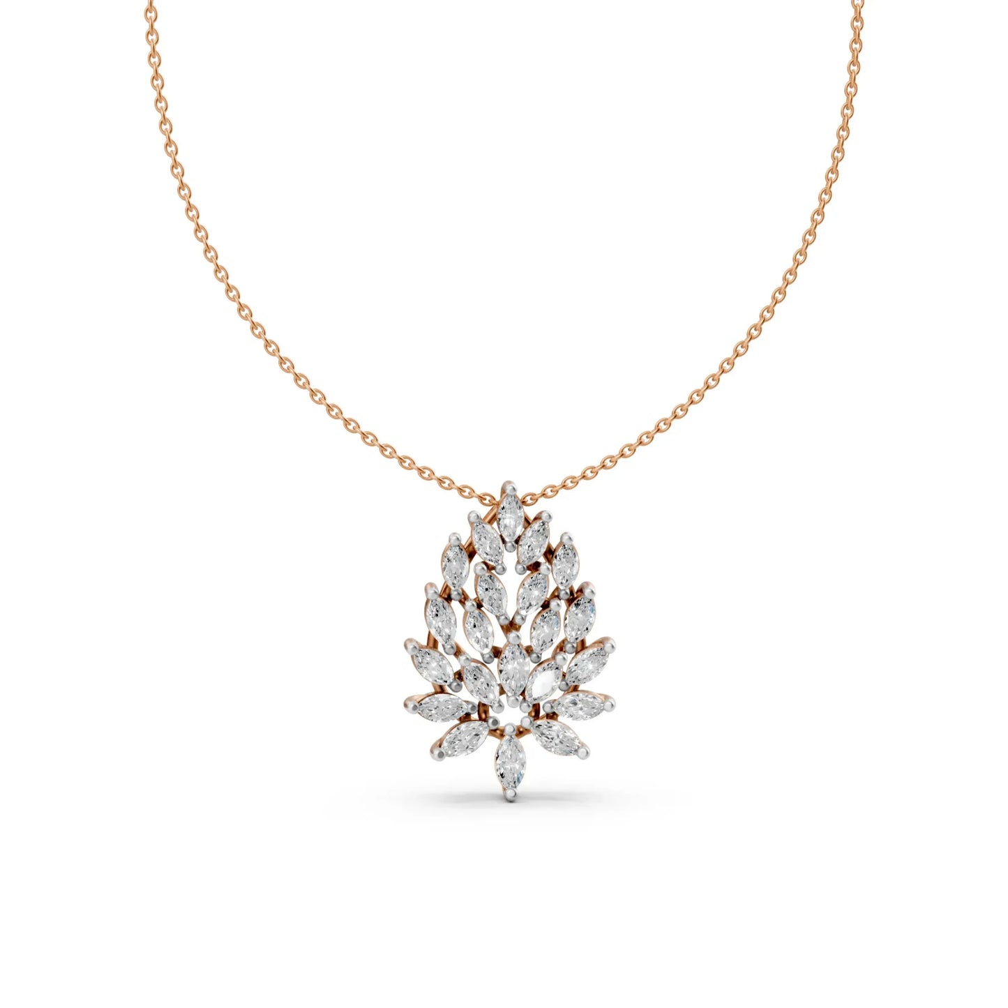 Leaf Pendant Rose Gold