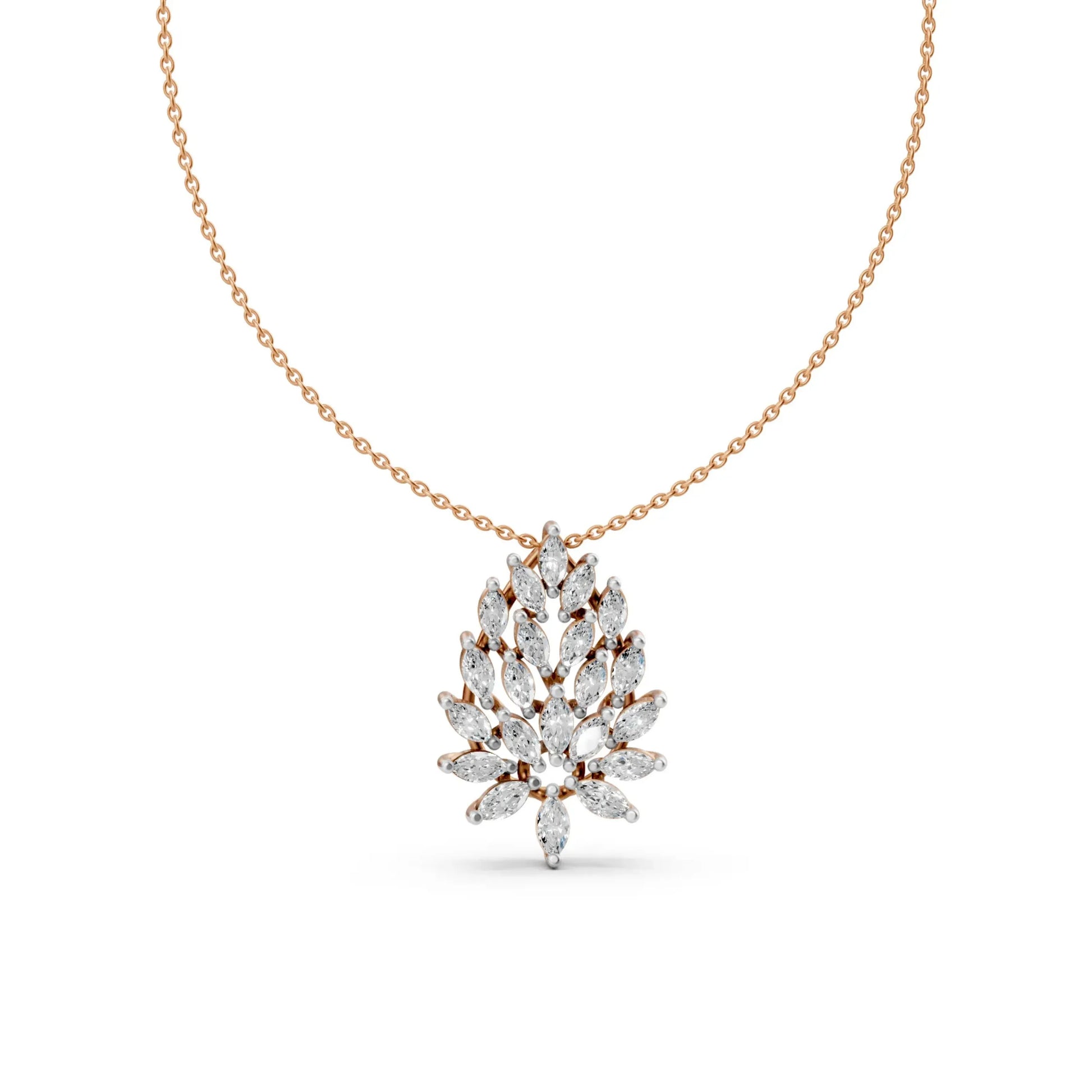 Leaf Pendant Rose Gold