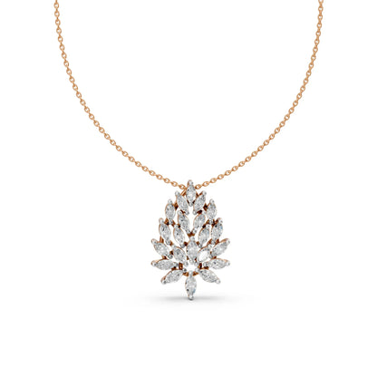 Leaf Pendant Rose Gold