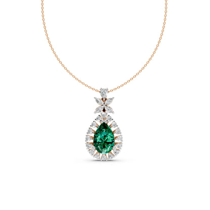Pear Drop Pendant Rose Gold