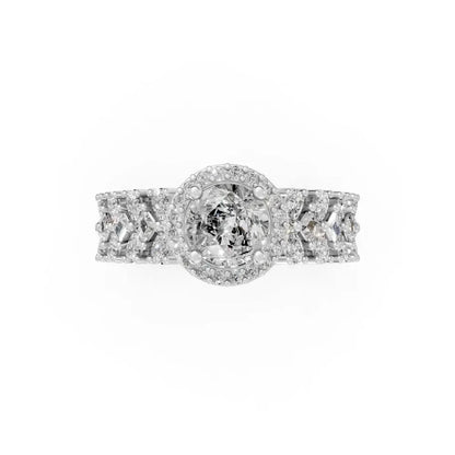 HaloBloom Cluster Bridal Ring Set