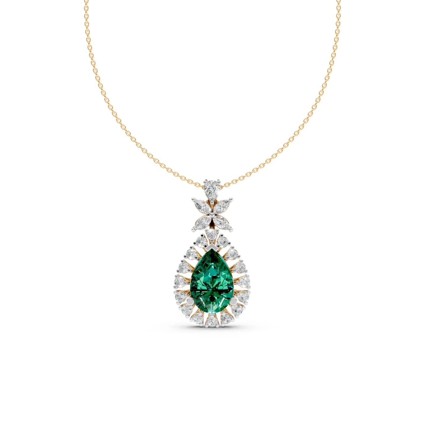 Pear Drop Pendant Yellow Gold