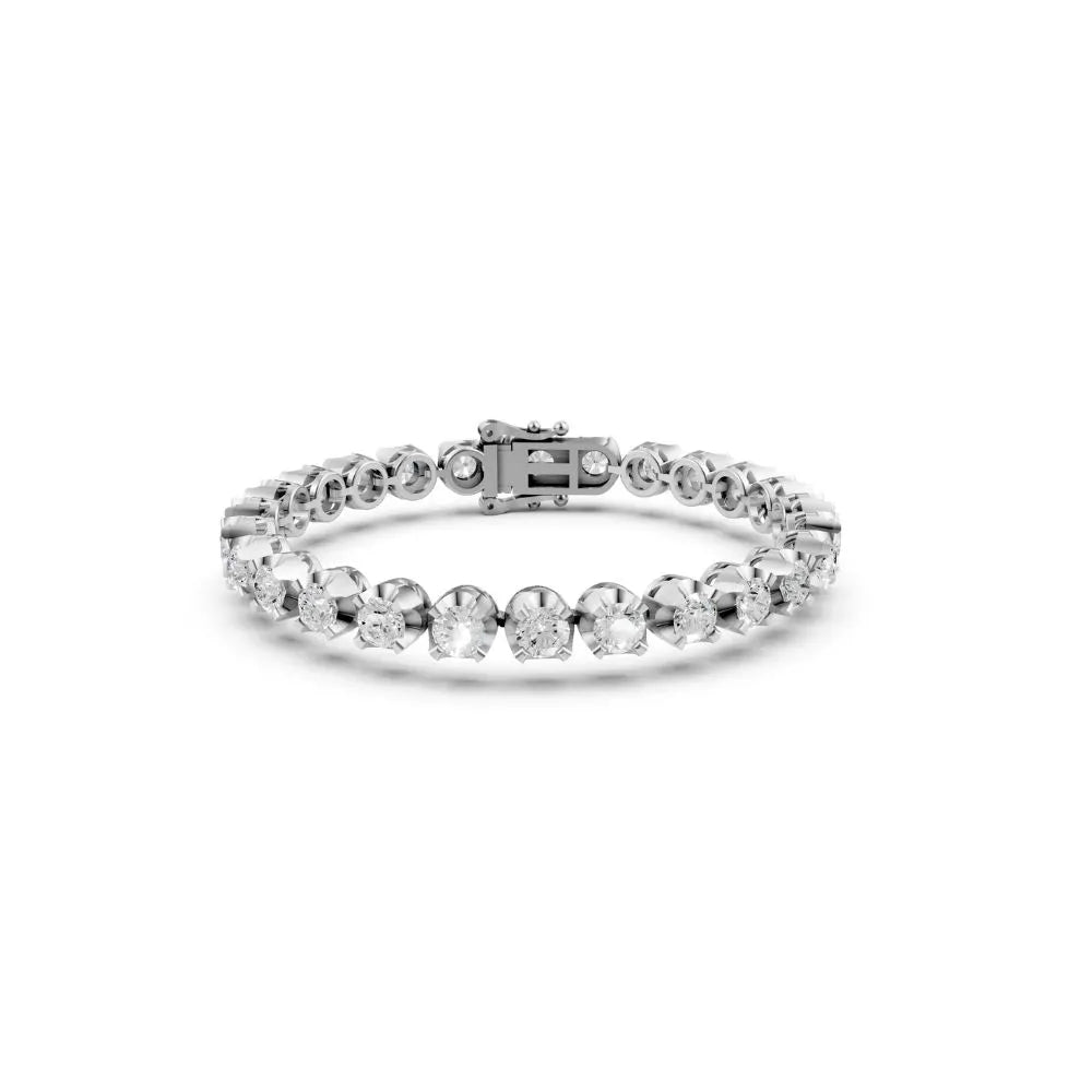 Classic Diamond Tennis Bracelet White Gold