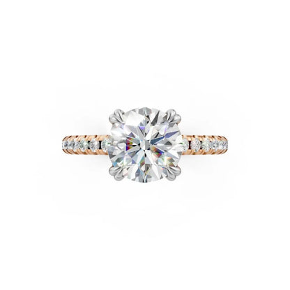 RadiantCore Engagement Ring Rose Gold