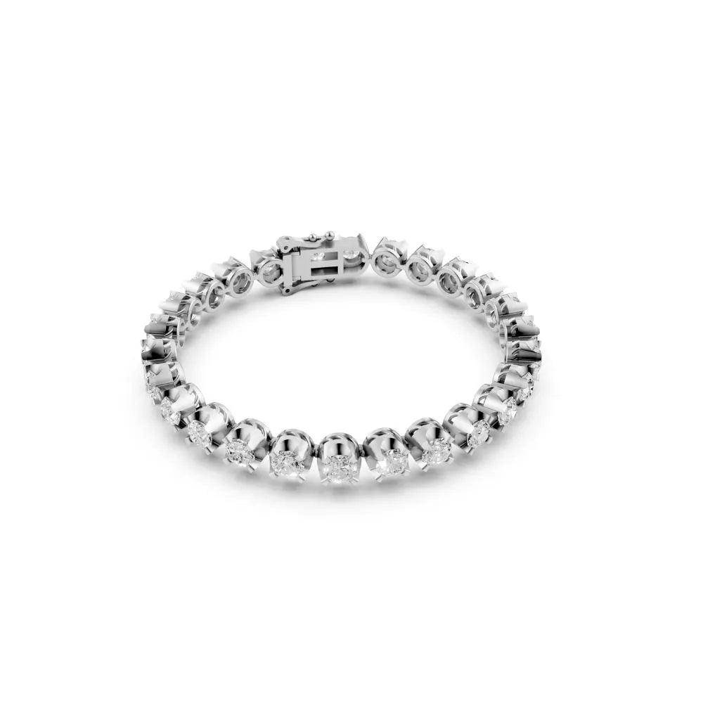 Classic Diamond Tennis Bracelet White Gold