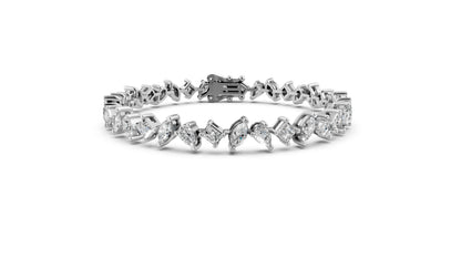 Multi-Shape Diamond Tennis Bracelet
